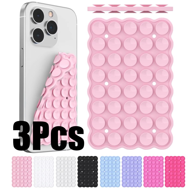 Phone Cases Video - 3PCS Silicone Suction Cup Phone Case