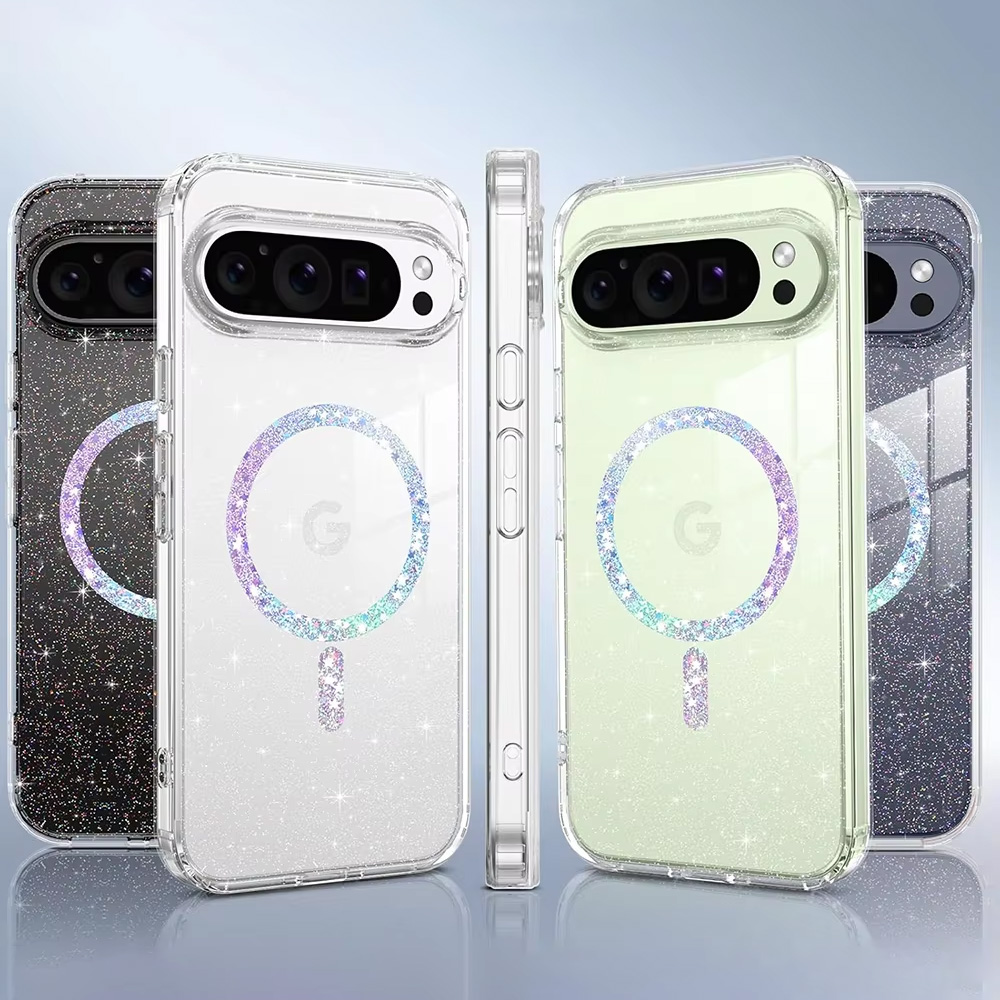 Transparent Thin Case - Transparent Star Magnetic Phone Protect Case