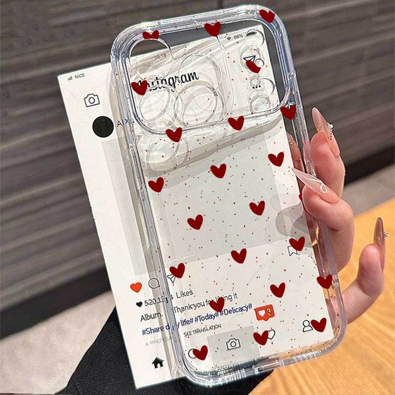 Phone Cases Pinterest - Simple Love Heart Bow Polka Dot