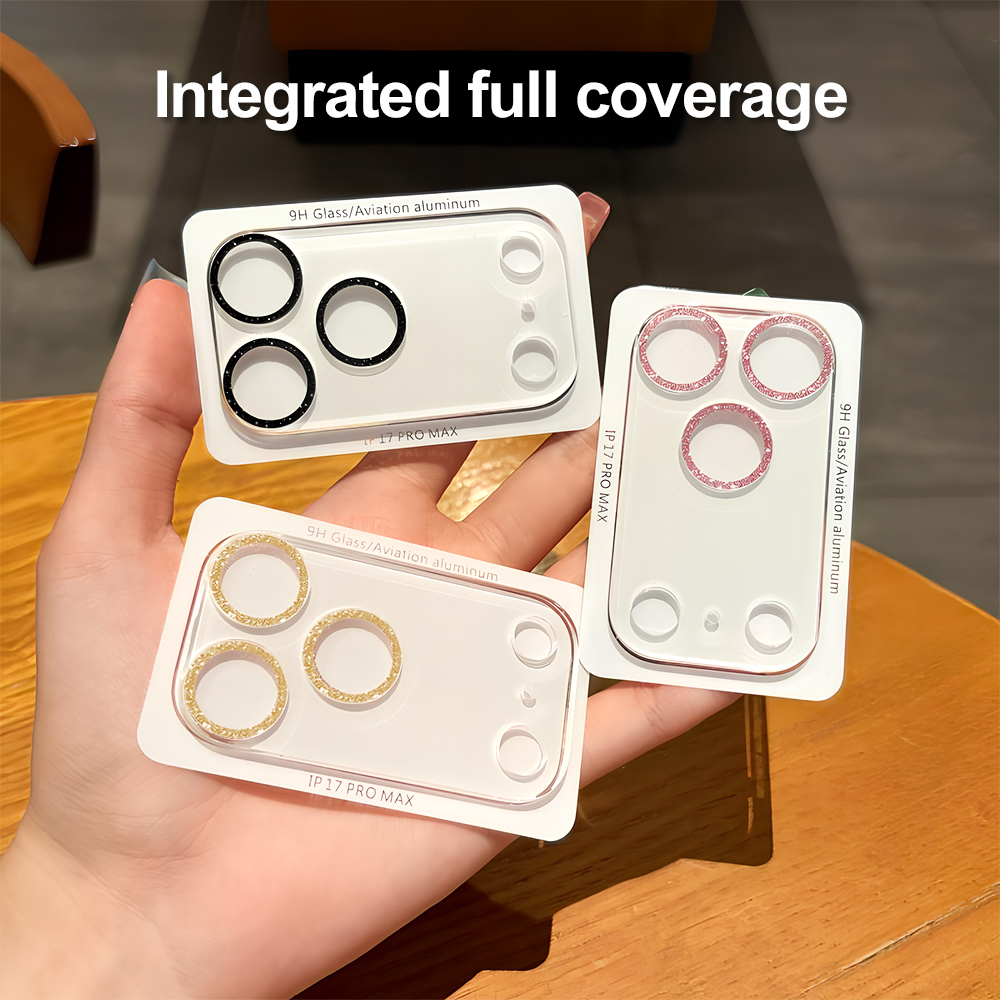 Transparent Thin Case - Glitter Camera Lens Protector for iPhone