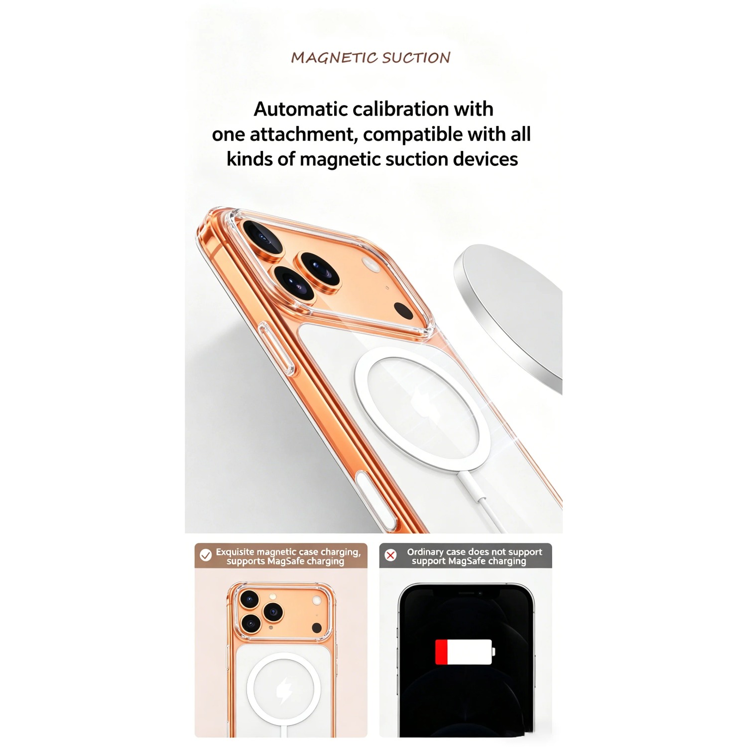 Magnetic Clear Case for iPhone - огляд і ціна Transparent Thin Case