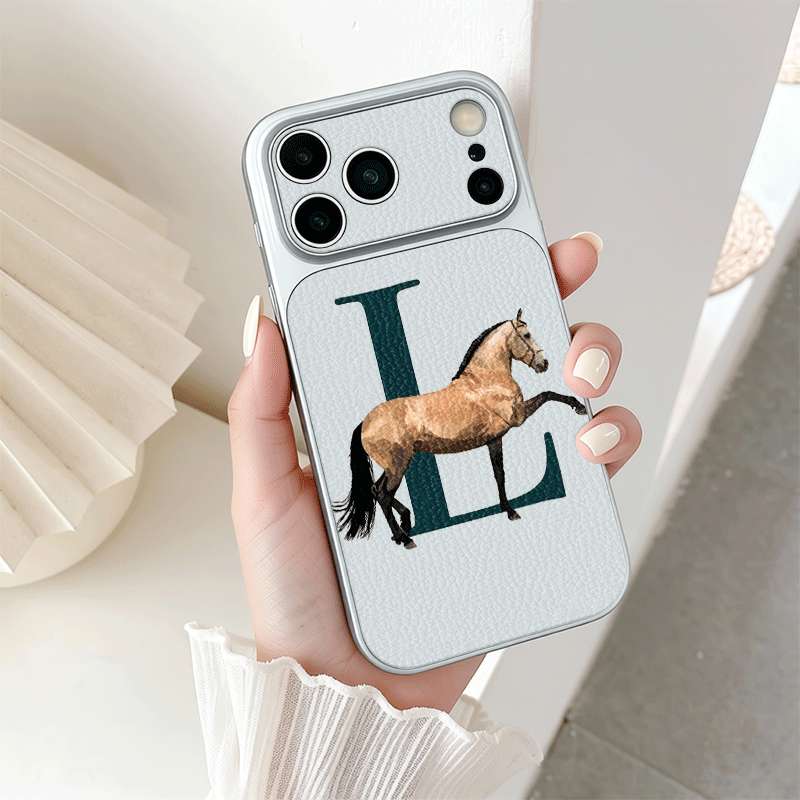 Tan Horse Near Letter L Leathe - огляд і ціна Phone Cases Near