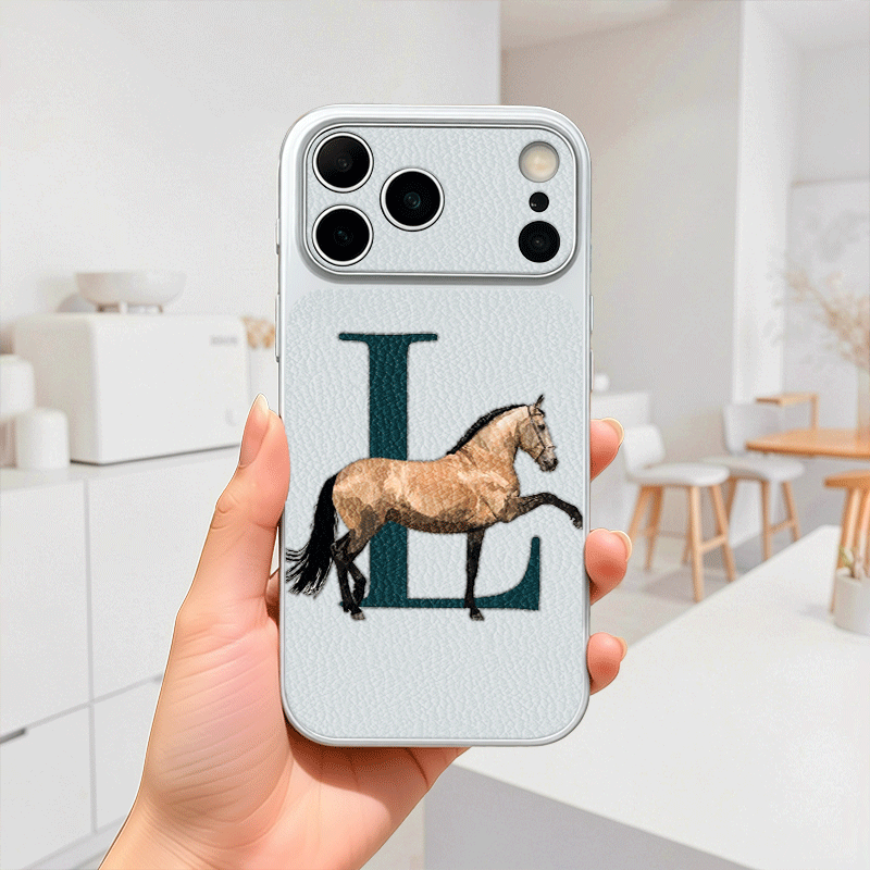 Tan Horse Near Letter L Leathe - огляд і ціна Phone Cases Near