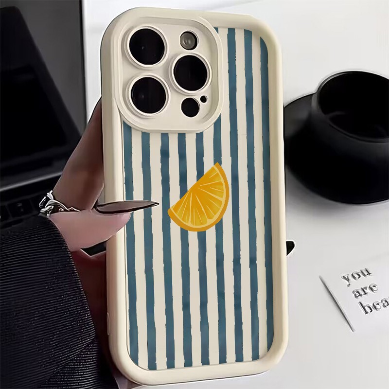 Striped Lemon Slice Pattern Ph - огляд і ціна Phone Cases Redmi