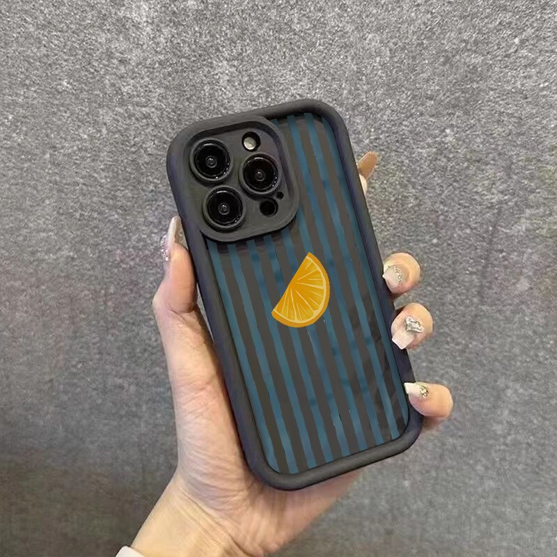 Striped Lemon Slice Pattern Ph - огляд і ціна Phone Cases Redmi