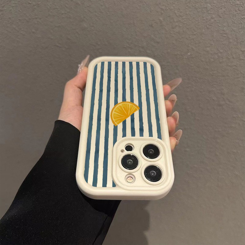 Striped Lemon Slice Pattern Ph - огляд і ціна Phone Cases Redmi