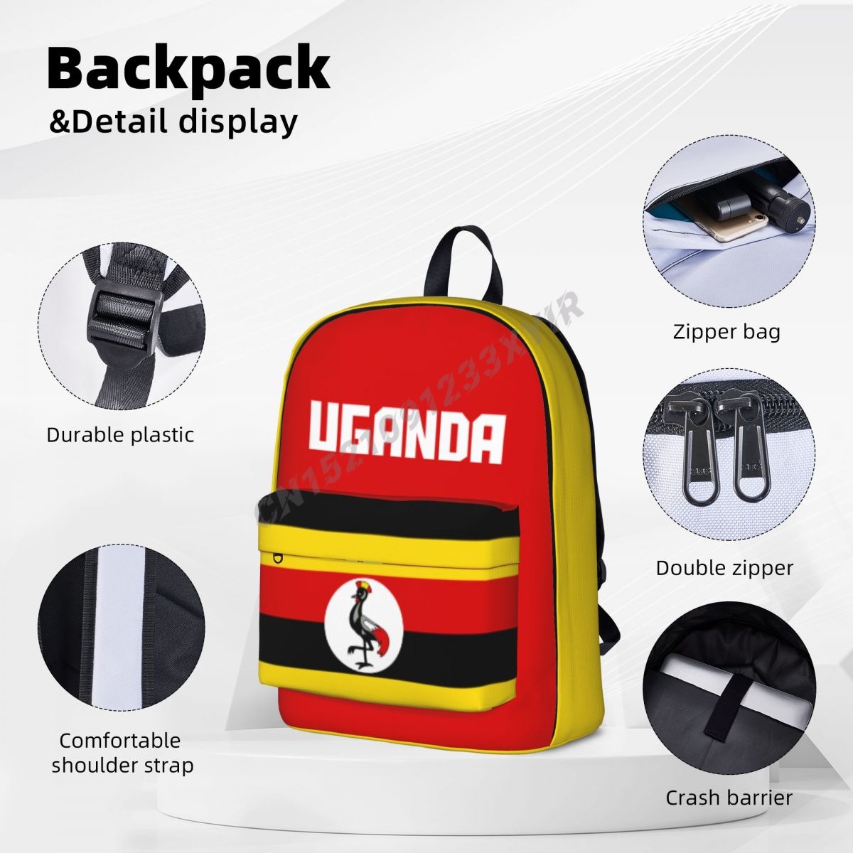 Unisex Backpack Uganda Flag Ug - огляд і ціна Phone Cases Uganda