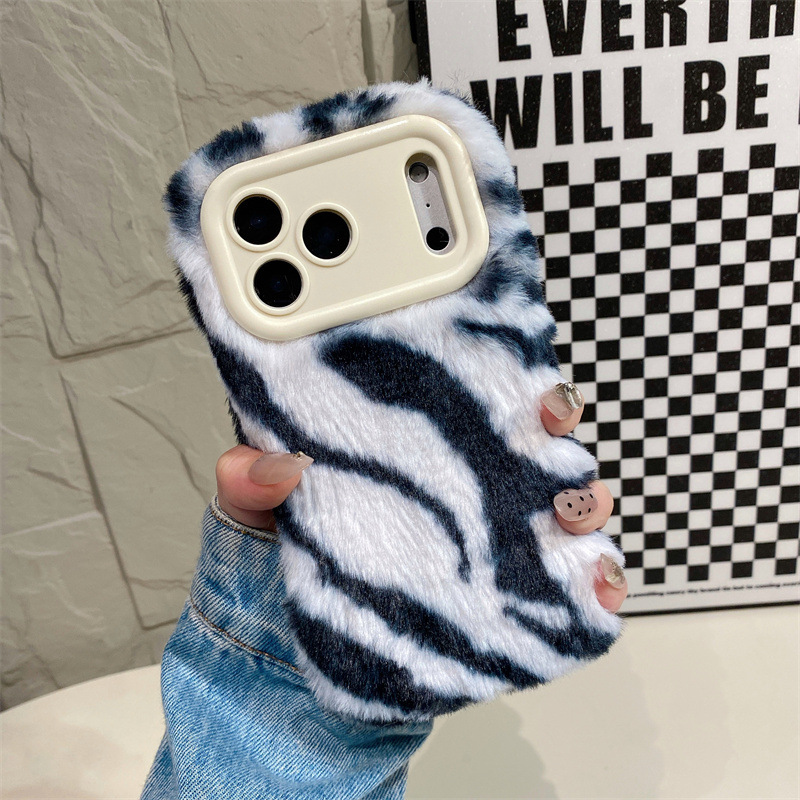Luxury Zebra Pattern Fluffy Pl - огляд і ціна Phone Cases For Iphone 13
