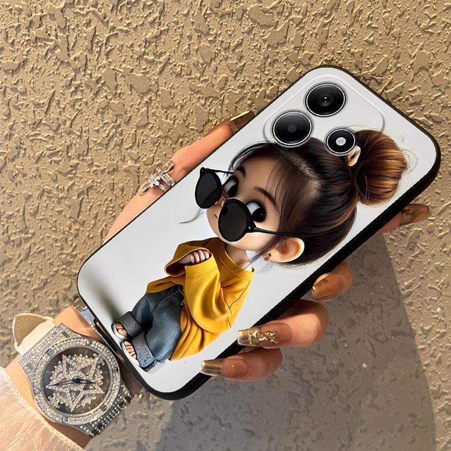 Cartoon Girl Pattern Funda Pho - огляд і ціна Phone Cases Redmi