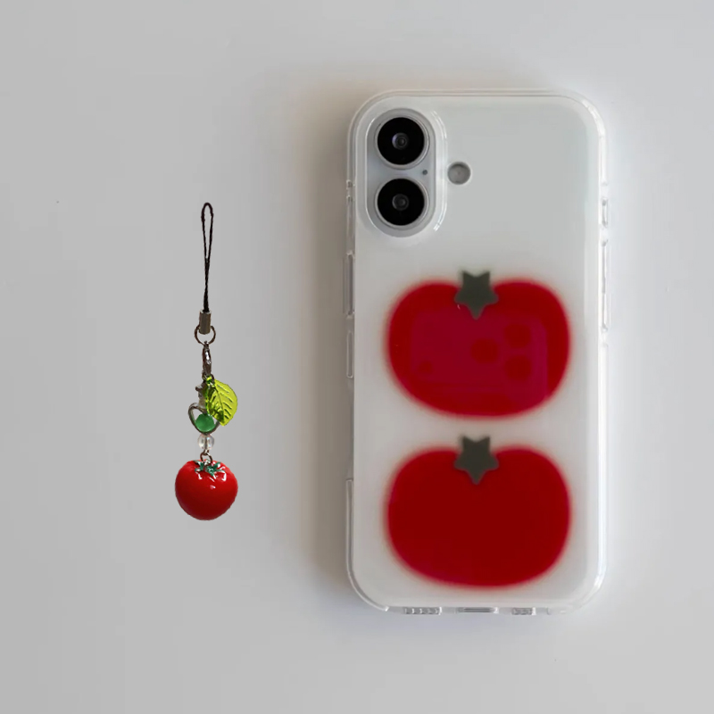 Korean Ins Two Ted Tomato Cart - огляд і ціна Cute Anime Case
