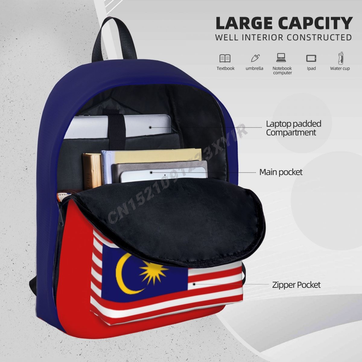 Unisex Backpack Malaysia Flag  - огляд і ціна Phone Cases Malaysia