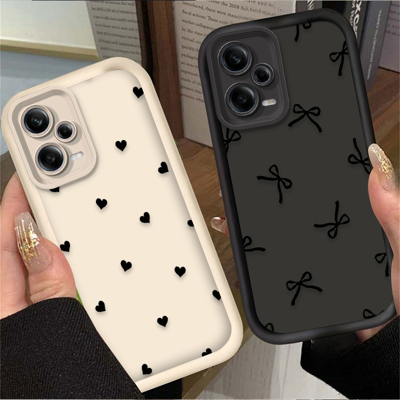 Black Love Heart Bowknot Phone - огляд і ціна Phone Cases Redmi