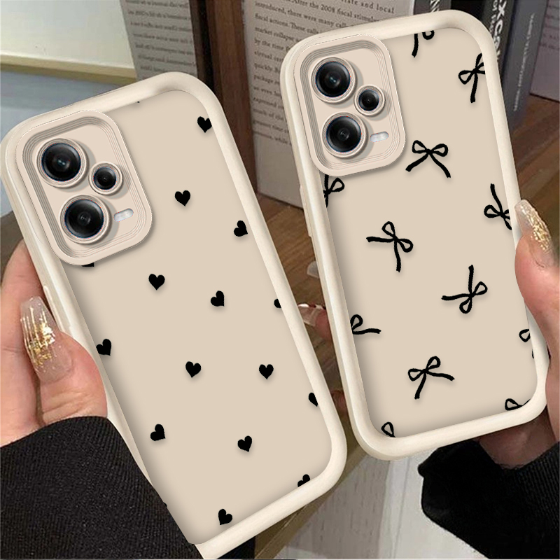 Black Love Heart Bowknot Phone - огляд і ціна Phone Cases Redmi